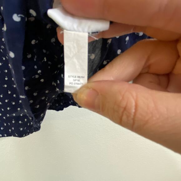 J.Crew Cherry Print Ruffle Detail Popover Small - Picture 6 of 8